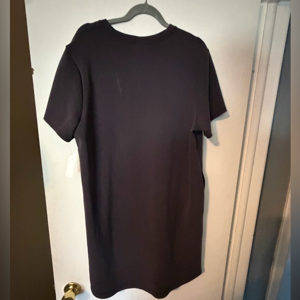 Member's Mark Sandwash Short-Sleeve Dress in Deep Charcoal